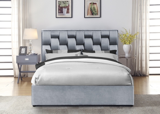 Bedframe ricoperto di tela di dimensione del gemello del tessuto con l'ascensore di gas