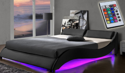 il tessuto LED dell'unità di elaborazione di 4ft ha ricoperto la mobilia della camera da letto dell'OEM del ODM dell'ottomano della struttura del letto