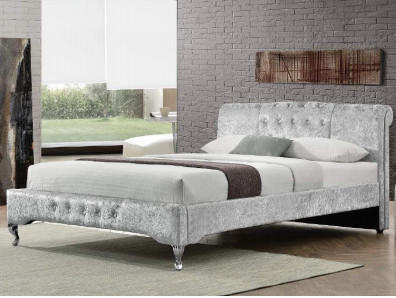 Nastro Crystal Button European Style del residuo di stoffa del letto di stoccaggio trapuntato dimensione di lusso di Rosh doppia