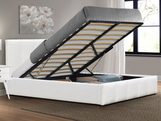 Gas Lift Up Storage 400lbs Piattaforma imbottita Letto in legno con idraulica