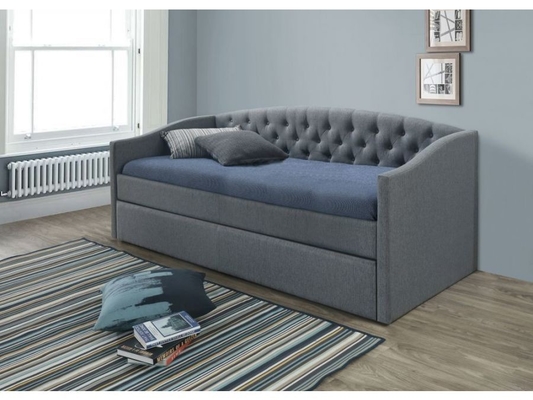 SUNNY Single 190X200 ha trapuntato il posto letto per ricoveri giornalieri con far rotolare Grey Upholstered Daybed