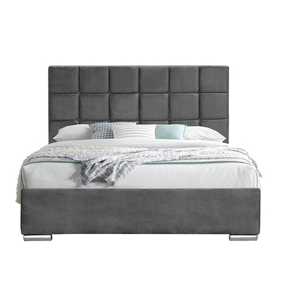 Letto scuro 140x190cm di Grey Velvet Queen Lift Storage con l'elevamento del materasso