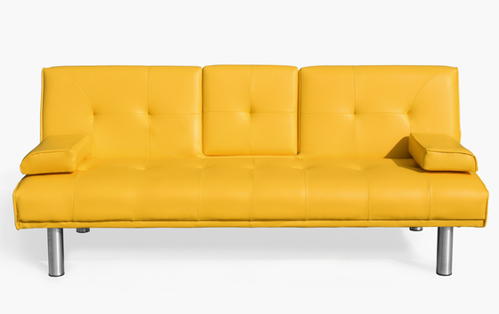 Divano letto futon moderno trasformabile divano futon a 3 posti in ecopelle
