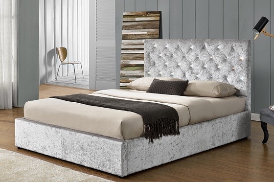 Struttura del letto di re Size Frabric Upholstered con alto Headbroad per la stanza del letto