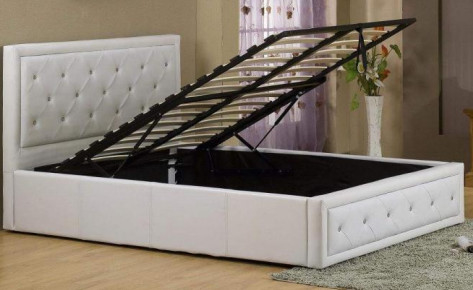 Produttori di cuoio del letto dell'alto della testata di gas dell'ascensore letto a grandezza naturale di stoccaggio