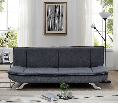Grey Fabric scuro 3 Seater Sofa Bed With Chrome Feet 100 pezzi di MOQ