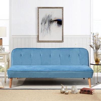 Divano Letto Blu, Poltrona Moderna Futon, Divani Comodi Senza Braccia