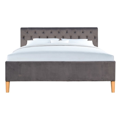 Dimensione del doppio di Grey Tufted Upholstered Platform Bed per i produttori all'ingrosso del letto della camera da letto