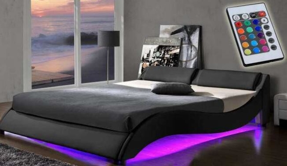 La struttura ricoperta all'ingrosso Wave del letto del compensato modella il cuoio dell'unità di elaborazione con il LED