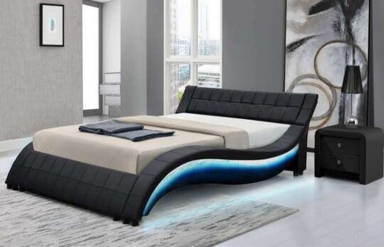 Struttura all'ingrosso Cotrol a distanza LED Ligting del letto del compensato di Confortable