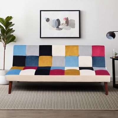 Stile colorato moderno di Sofa Bed Foldable Reclining Positions Europa del tessuto