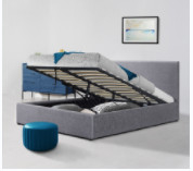 Mobilia di tela della camera da letto della struttura di re Size Ottoman Bed dell'OEM