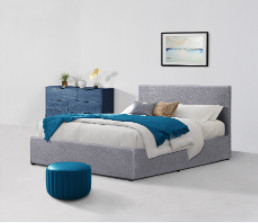 Mobilia di tela della camera da letto della struttura di re Size Ottoman Bed dell'OEM