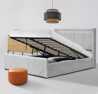 Facile monti il letto di stoccaggio dell'ascensore di gas con Wing Headboard