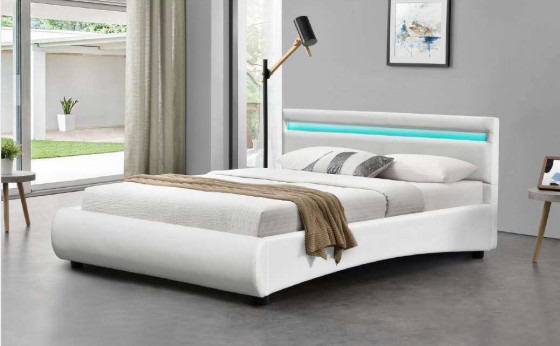 King size letto Led imbottito cornice opzionale colori con comfortbale dormire BSCI