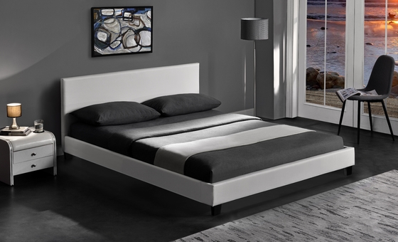 Letto in pelle in PU imbottito