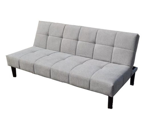 Divano ripiegabile grigio letto, piccolo divano lettino divano letto con braccioli per spazi abitati compatti