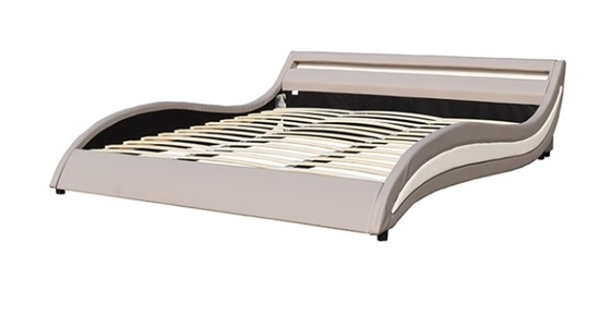 Moderno stile LED luce pelle letto imbottito Per camera da letto