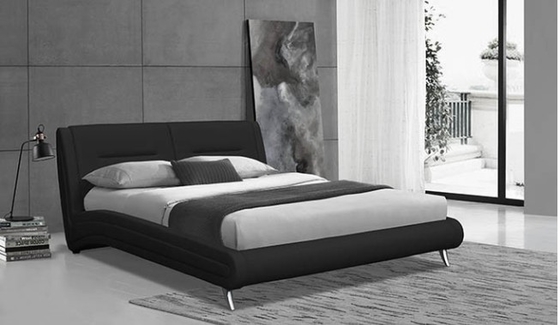 Home Arredamento Letto morbido imbottito in cuoio PU Per camera da letto