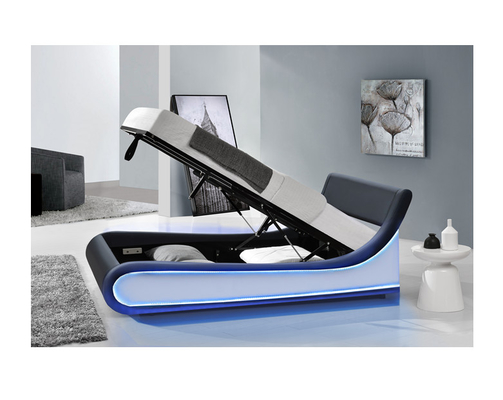 Struttura del letto di Sunny Faux Leather Gas Lift con stoccaggio