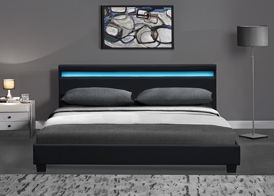 Letto matrimoniale di cuoio ricoperto di lusso del Faux con la certificazione leggera principale di EN1725 BSCI