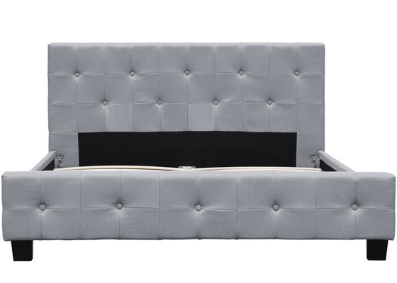 Luce facile Grey Fabric Bed Frame di re Single Upholstered Bed dell'Assemblea
