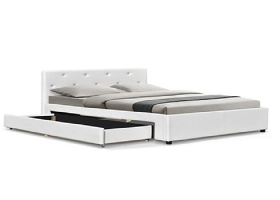 Dimensione del letto di Sunny Modern Faux Leather Storage doppia con l'OEM dei cassetti