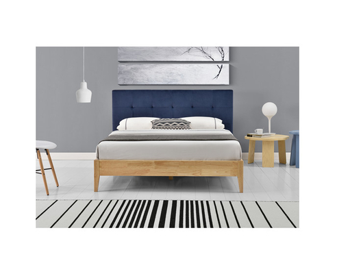 Struttura di Sunny Blue Linen Fabric Bed con la certificazione del CE della testata