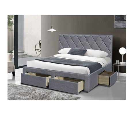 Tessuto del velluto del letto di re Size Tufted Storage dell'OEM con quattro cassetti di stoccaggio