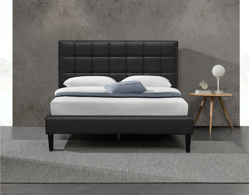 Pagina trapuntata quadrato bianco 140X190Cm del letto della testata dell'unità di elaborazione di re Upholstered Storage Bed
