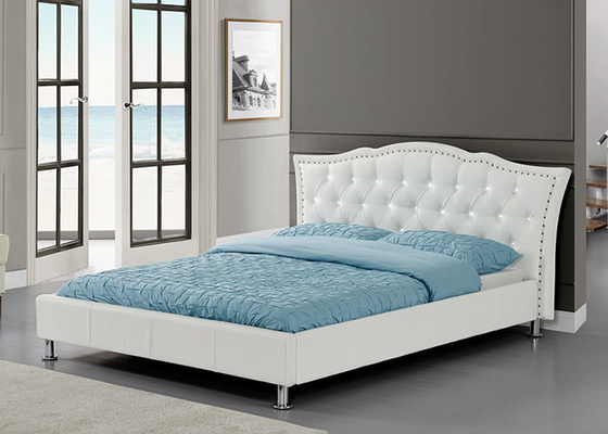 Struttura di cuoio del letto del compensato del Faux di 190cm x di 90 per la singola dimensione dei bambini