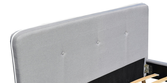 I bambini su misura hanno ricoperto il bottone del letto trapuntato con tessuto Grey Easy Assemble leggero
