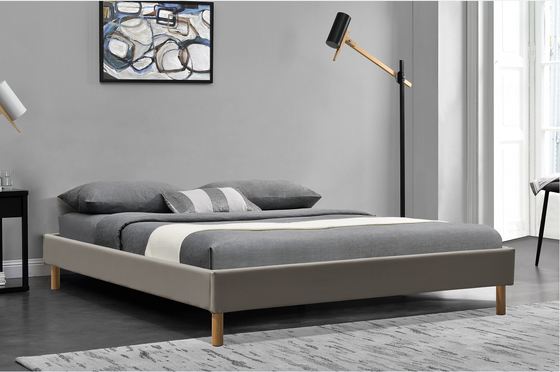 Cuoio contemporaneo 140x190Cm di re Assemble PU di re Upholstered Platform Bed