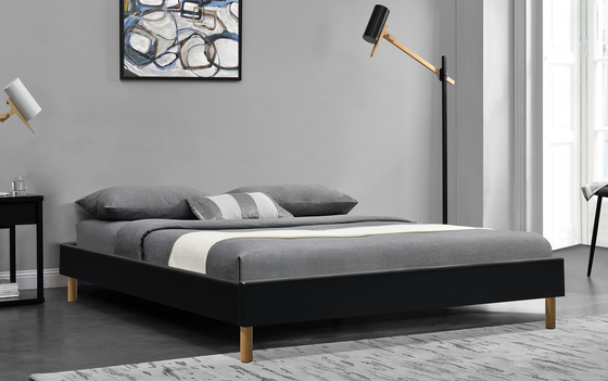 Cuoio contemporaneo 140x190Cm di re Assemble PU di re Upholstered Platform Bed