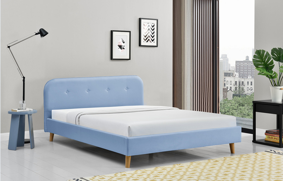 Il ODM ha trapuntato il letto di piattaforma ricoperto della regina 140x200Cm semplice moderno