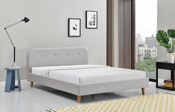 Il ODM ha trapuntato il letto di piattaforma ricoperto della regina 140x200Cm semplice moderno
