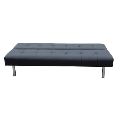 Convertibile Armless, Divano Loveseat, Letto Dormente, Moderno PU Futon Sofa Sofabed