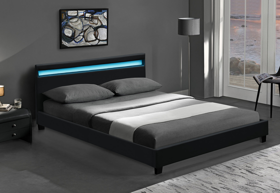 La piattaforma RGB LED ha ricoperto la struttura del letto con il LED accende a buon mercato facile monta il cuoio dell'unità di elaborazione