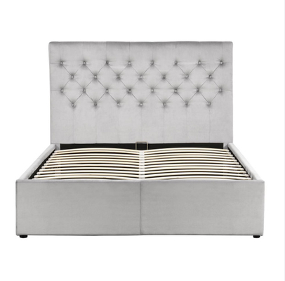Colore opzionale Tessuto di velluto frantumato Gas Lift Storage Full size Letto comodo per dormire CE