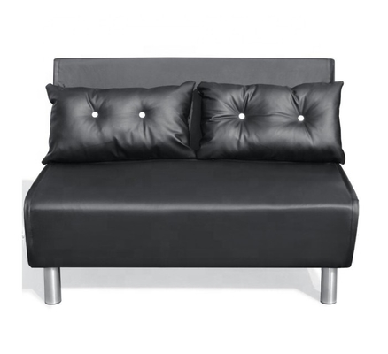 Gambe di cuoio del metallo di Sofa Bed Black White With della sedia pieghevole dell'unità di elaborazione