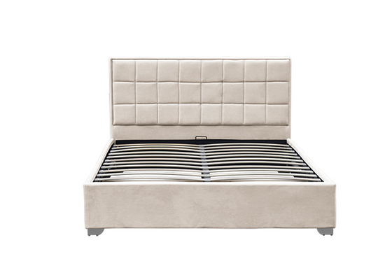 Il letto beige di stoccaggio dell'ottomano del velluto di Horwood pagina 120x200cm 140x200cm 160x200cm 180x200cm