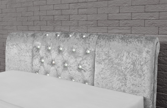 Nastro Crystal Button European Style del residuo di stoffa del letto di stoccaggio trapuntato dimensione di lusso di Duble