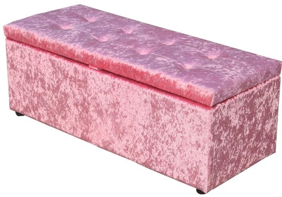 Scatola di stoccaggio ricoperta velluto dell'ottomano